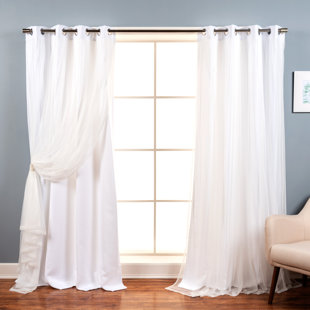 Etta Avenue Brockham Solid Room Darkening Curtains | Wayfair